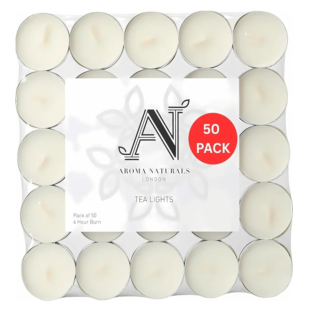 White Unscented Tealights