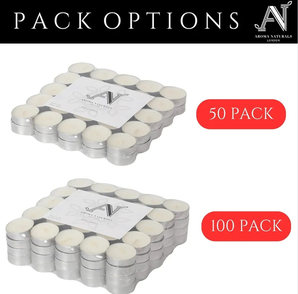White Unscented Tealights