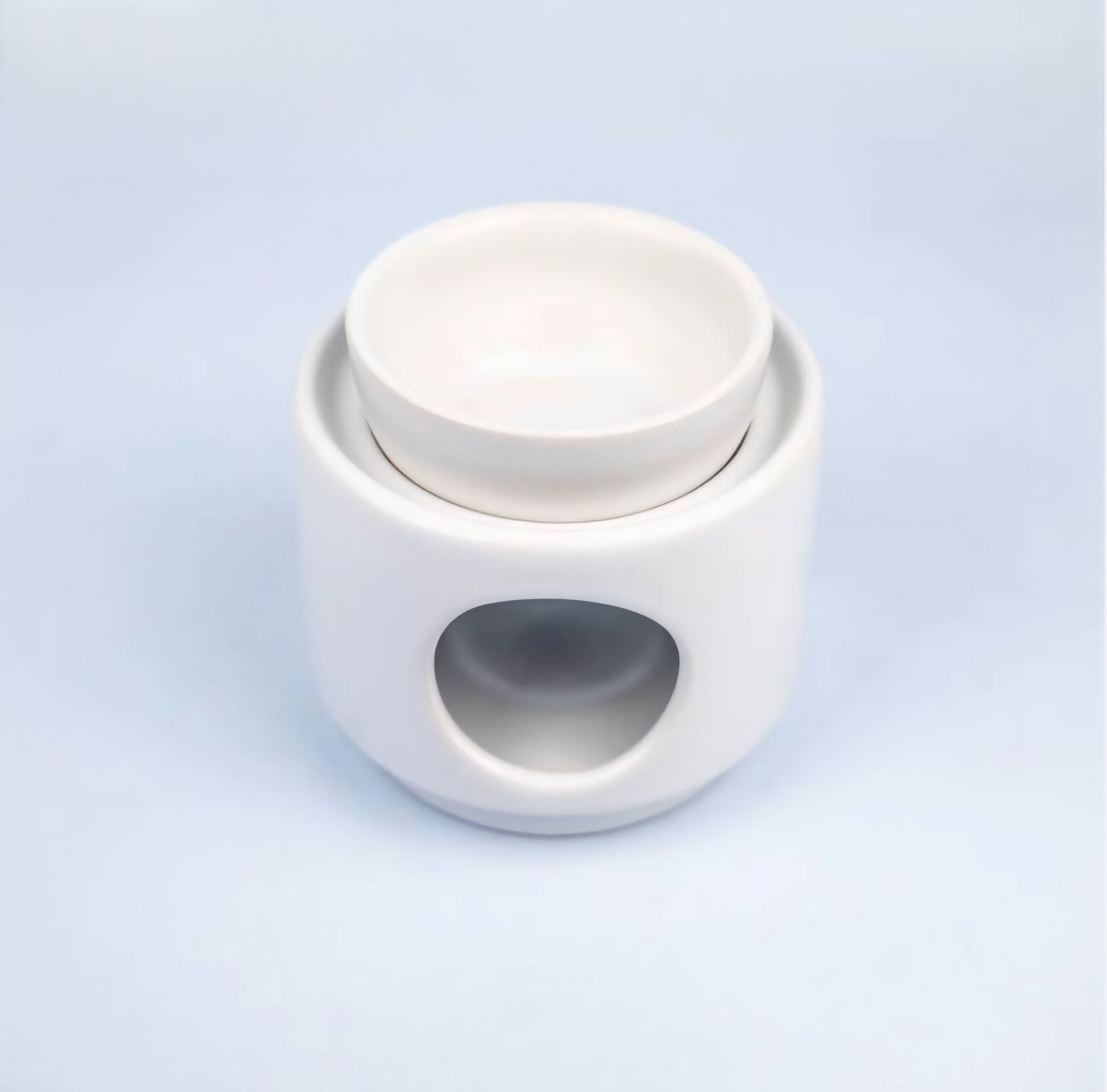 White Two Piece Ceramic Burner