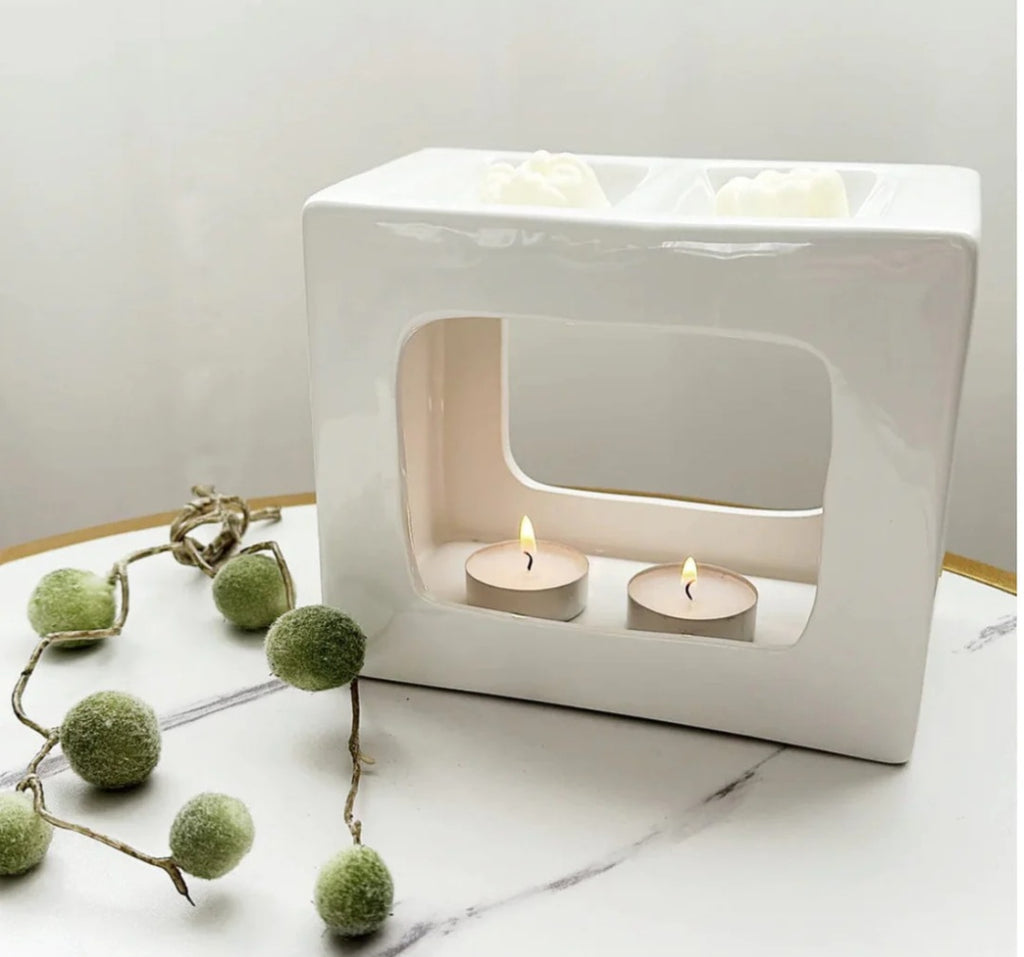 White Wax Burner Talin