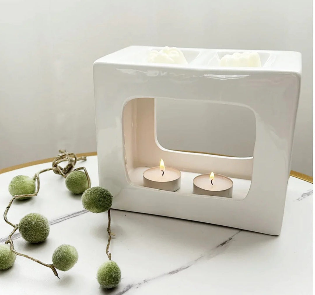 White Wax Burner Talin